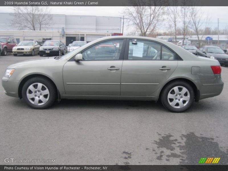 Natural Khaki Green / Camel 2009 Hyundai Sonata GLS