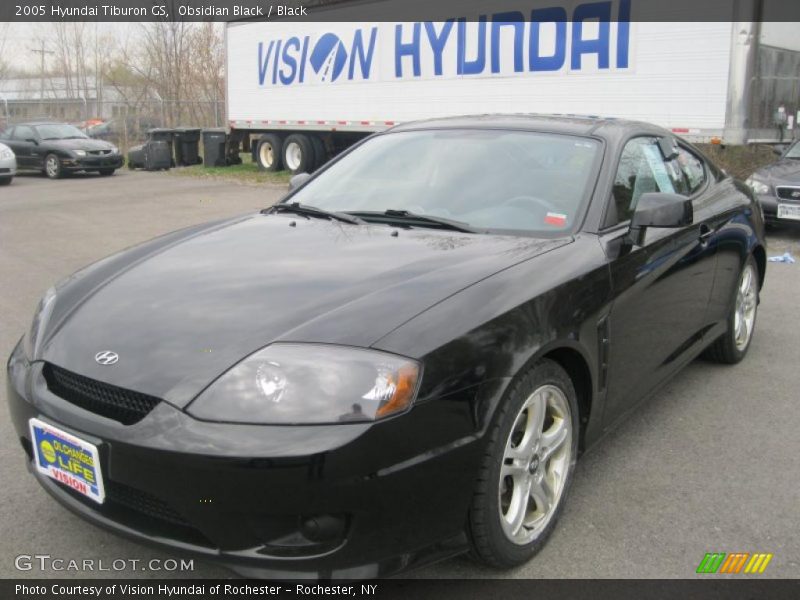 Obsidian Black / Black 2005 Hyundai Tiburon GS