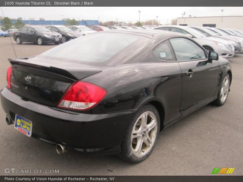 Obsidian Black / Black 2005 Hyundai Tiburon GS