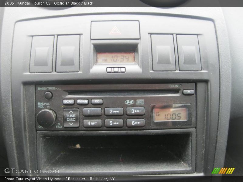 Obsidian Black / Black 2005 Hyundai Tiburon GS