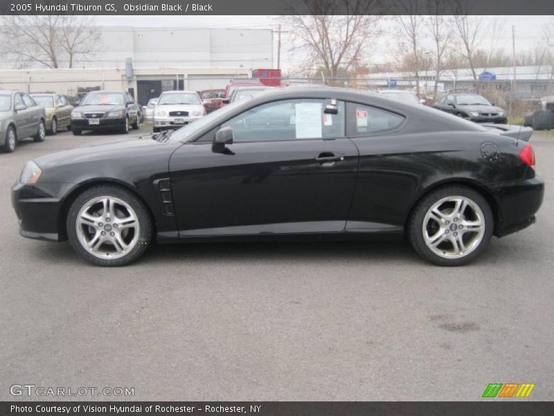 Obsidian Black / Black 2005 Hyundai Tiburon GS