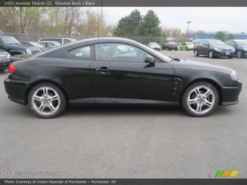 Obsidian Black / Black 2005 Hyundai Tiburon GS