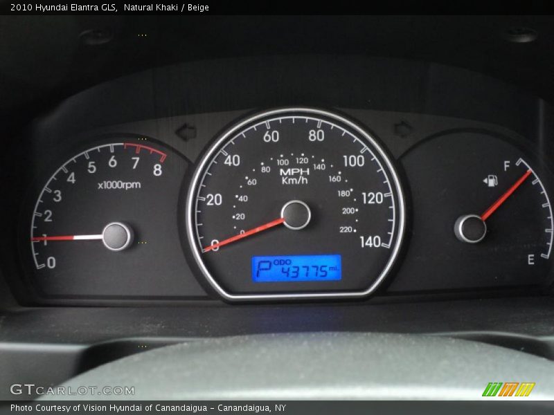Natural Khaki / Beige 2010 Hyundai Elantra GLS