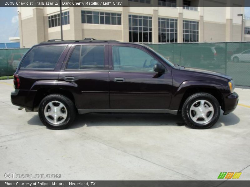 Dark Cherry Metallic / Light Gray 2008 Chevrolet TrailBlazer LS