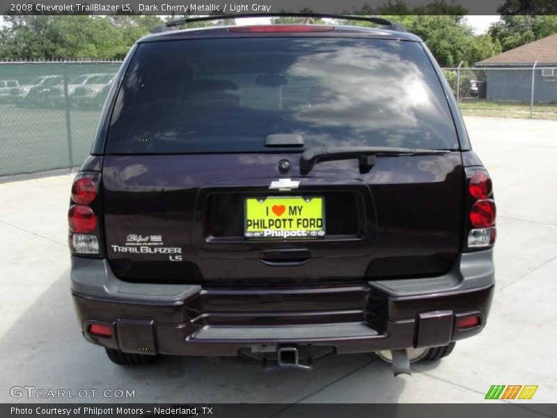 Dark Cherry Metallic / Light Gray 2008 Chevrolet TrailBlazer LS