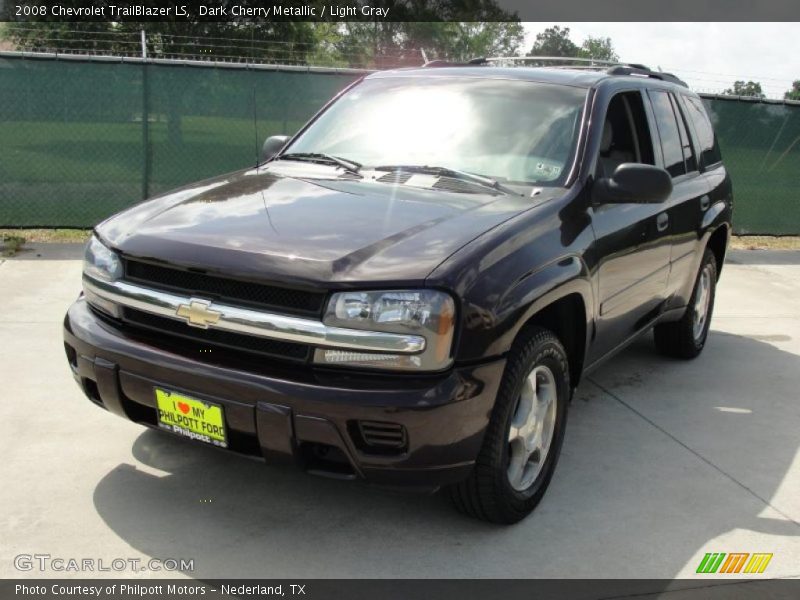 Dark Cherry Metallic / Light Gray 2008 Chevrolet TrailBlazer LS