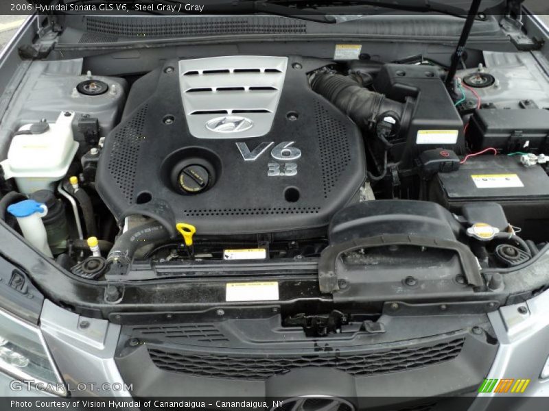 Steel Gray / Gray 2006 Hyundai Sonata GLS V6
