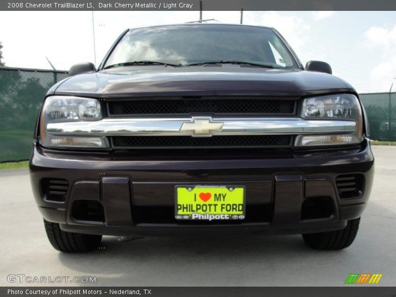 Dark Cherry Metallic / Light Gray 2008 Chevrolet TrailBlazer LS