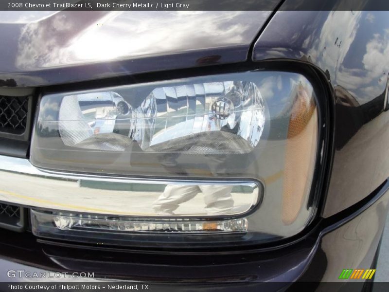 Dark Cherry Metallic / Light Gray 2008 Chevrolet TrailBlazer LS
