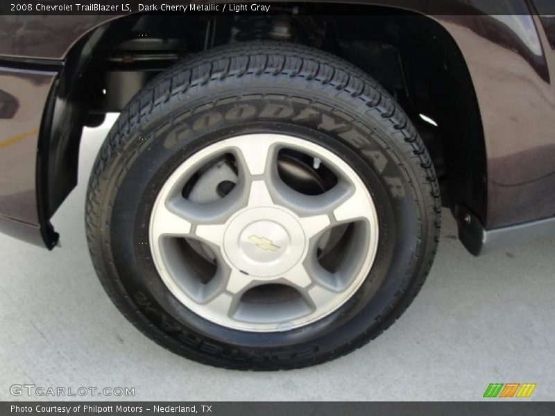 Dark Cherry Metallic / Light Gray 2008 Chevrolet TrailBlazer LS