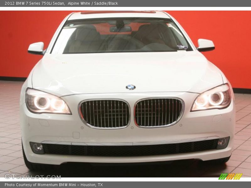 Alpine White / Saddle/Black 2012 BMW 7 Series 750Li Sedan