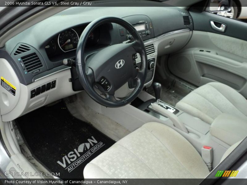 Steel Gray / Gray 2006 Hyundai Sonata GLS V6
