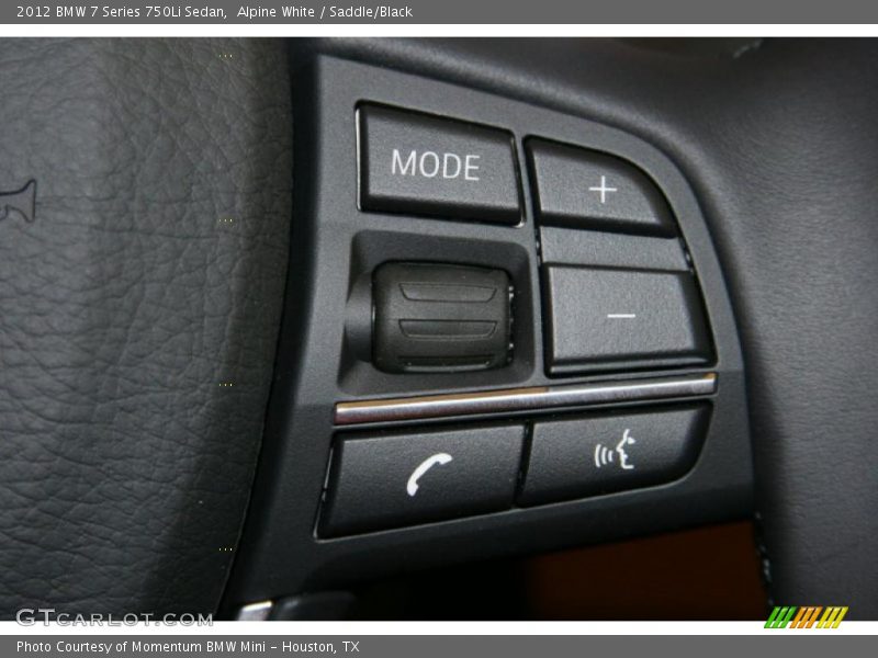 Controls of 2012 7 Series 750Li Sedan