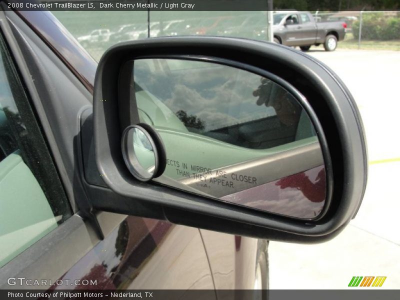 Dark Cherry Metallic / Light Gray 2008 Chevrolet TrailBlazer LS