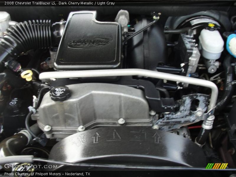 Dark Cherry Metallic / Light Gray 2008 Chevrolet TrailBlazer LS