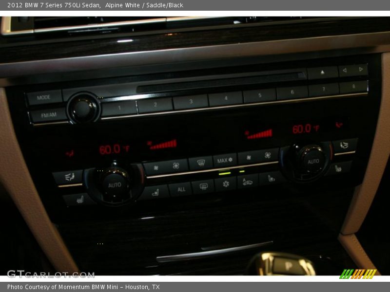 Controls of 2012 7 Series 750Li Sedan