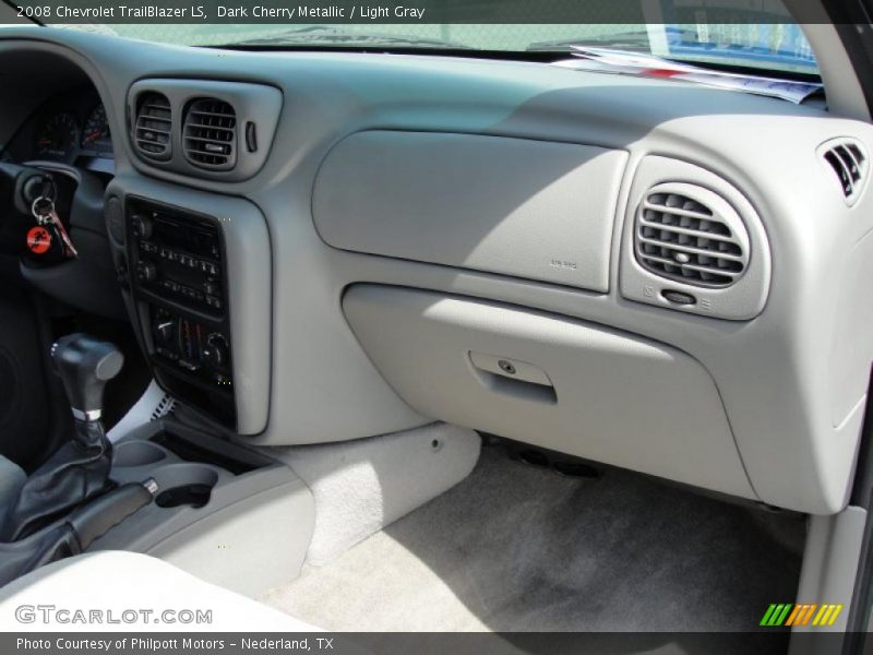Dark Cherry Metallic / Light Gray 2008 Chevrolet TrailBlazer LS