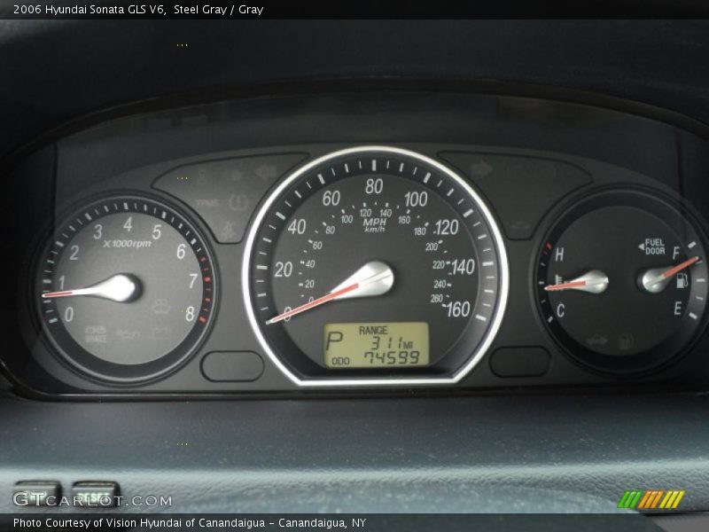 Steel Gray / Gray 2006 Hyundai Sonata GLS V6