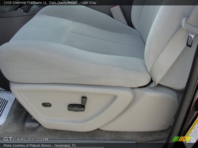Dark Cherry Metallic / Light Gray 2008 Chevrolet TrailBlazer LS