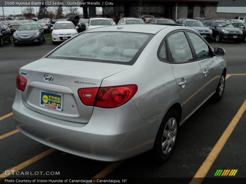 QuickSilver Metallic / Gray 2008 Hyundai Elantra GLS Sedan