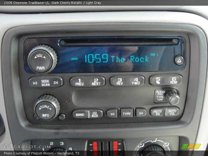 Dark Cherry Metallic / Light Gray 2008 Chevrolet TrailBlazer LS