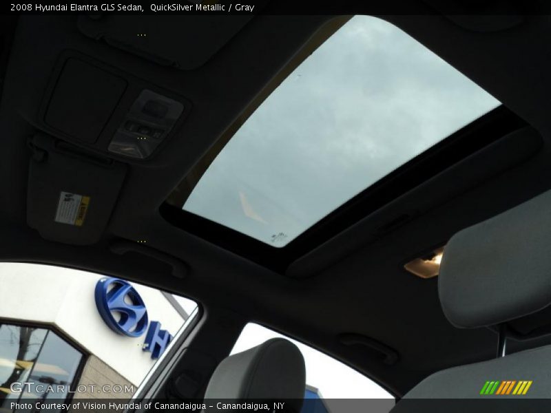 QuickSilver Metallic / Gray 2008 Hyundai Elantra GLS Sedan