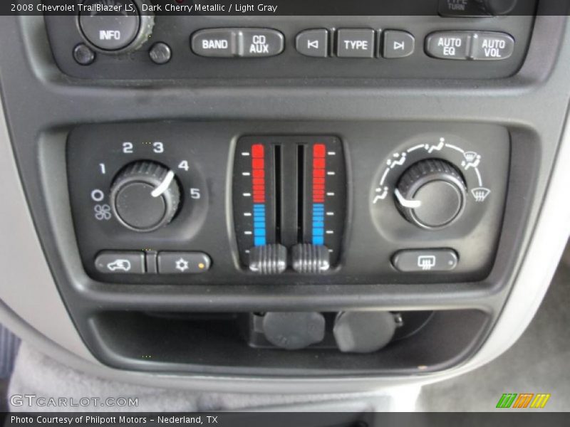 Dark Cherry Metallic / Light Gray 2008 Chevrolet TrailBlazer LS