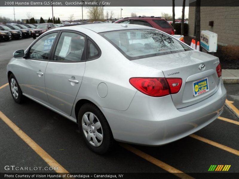 QuickSilver Metallic / Gray 2008 Hyundai Elantra GLS Sedan