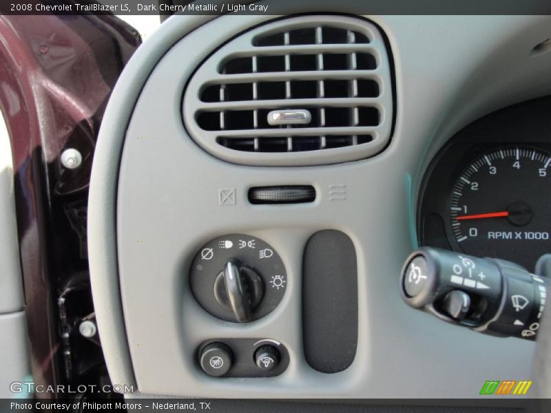 Dark Cherry Metallic / Light Gray 2008 Chevrolet TrailBlazer LS