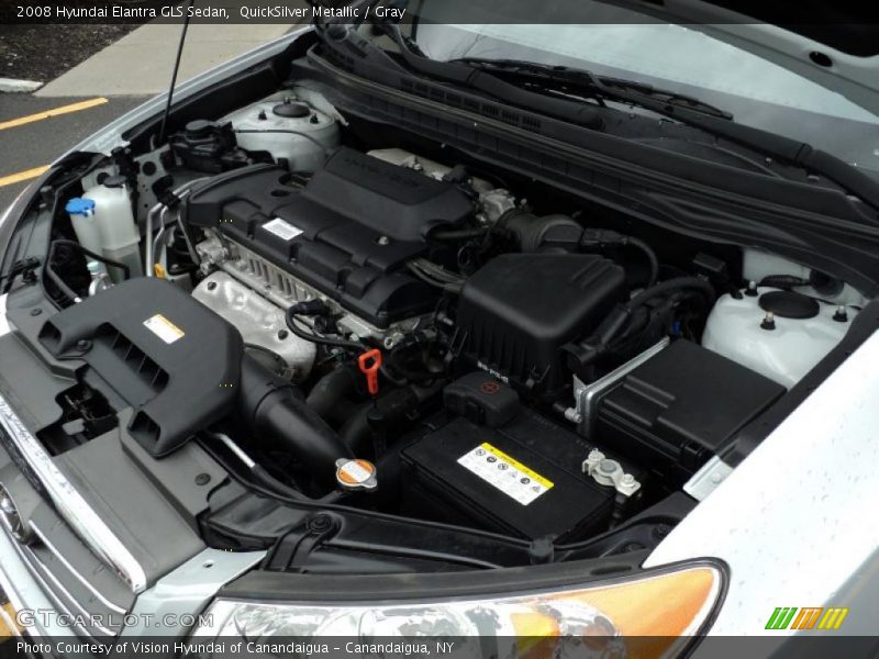QuickSilver Metallic / Gray 2008 Hyundai Elantra GLS Sedan