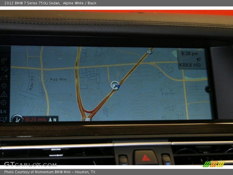 Navigation of 2012 7 Series 750Li Sedan