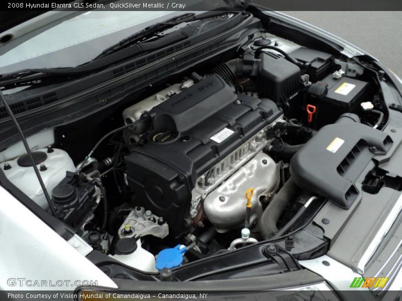 QuickSilver Metallic / Gray 2008 Hyundai Elantra GLS Sedan