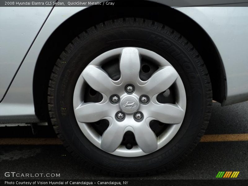 QuickSilver Metallic / Gray 2008 Hyundai Elantra GLS Sedan