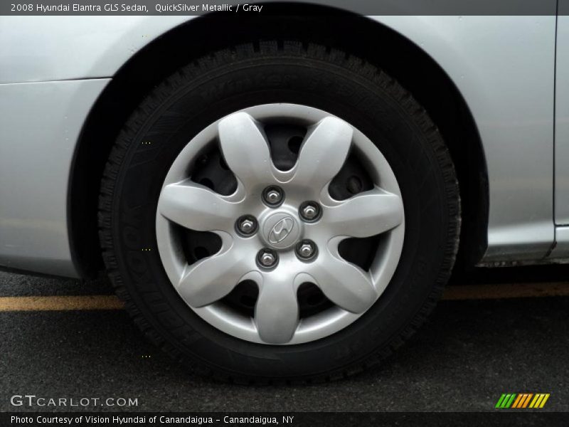 QuickSilver Metallic / Gray 2008 Hyundai Elantra GLS Sedan