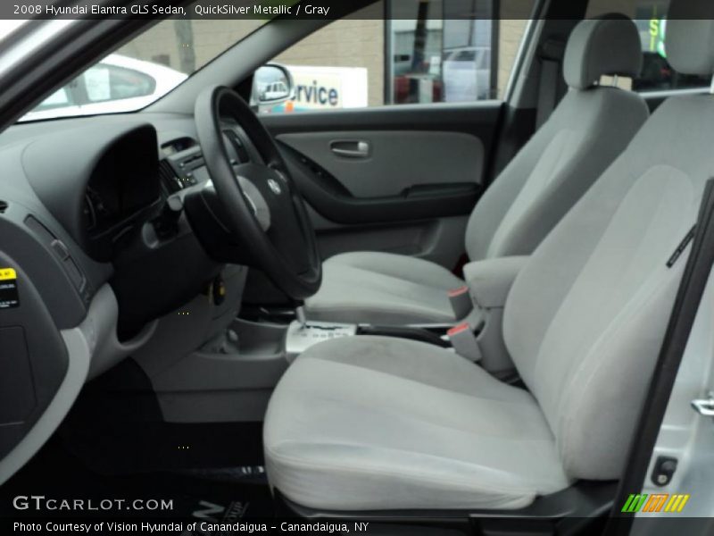 QuickSilver Metallic / Gray 2008 Hyundai Elantra GLS Sedan