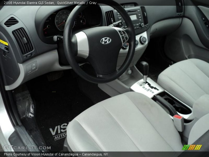 QuickSilver Metallic / Gray 2008 Hyundai Elantra GLS Sedan