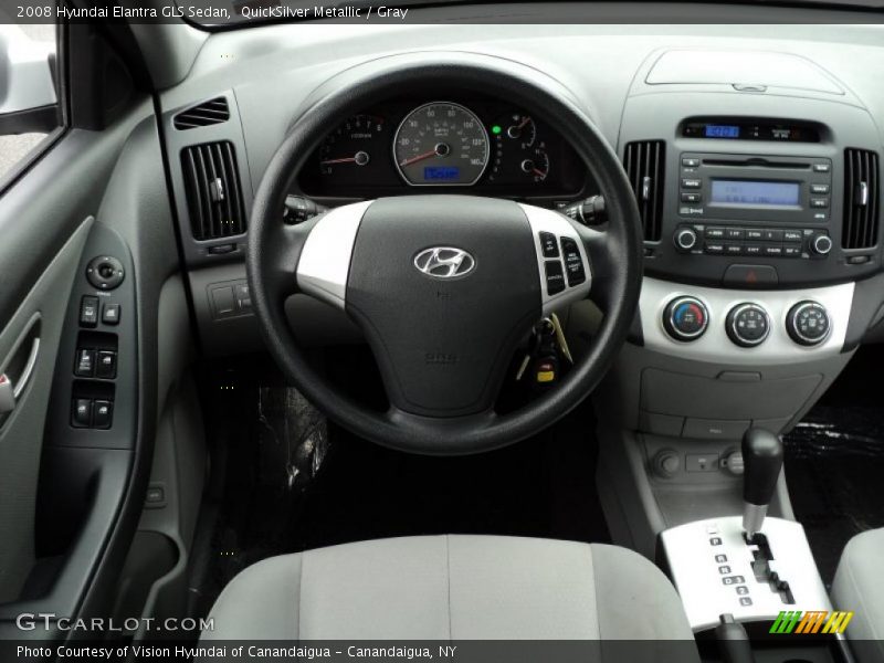 QuickSilver Metallic / Gray 2008 Hyundai Elantra GLS Sedan