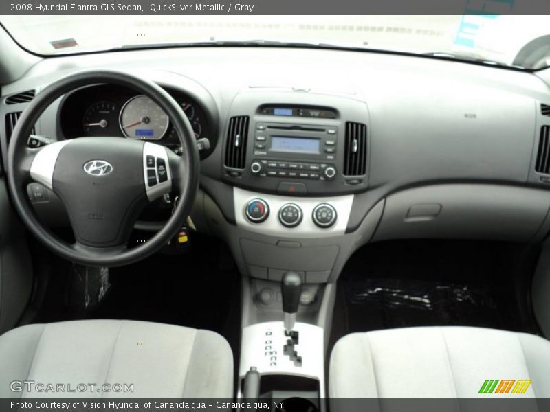 QuickSilver Metallic / Gray 2008 Hyundai Elantra GLS Sedan