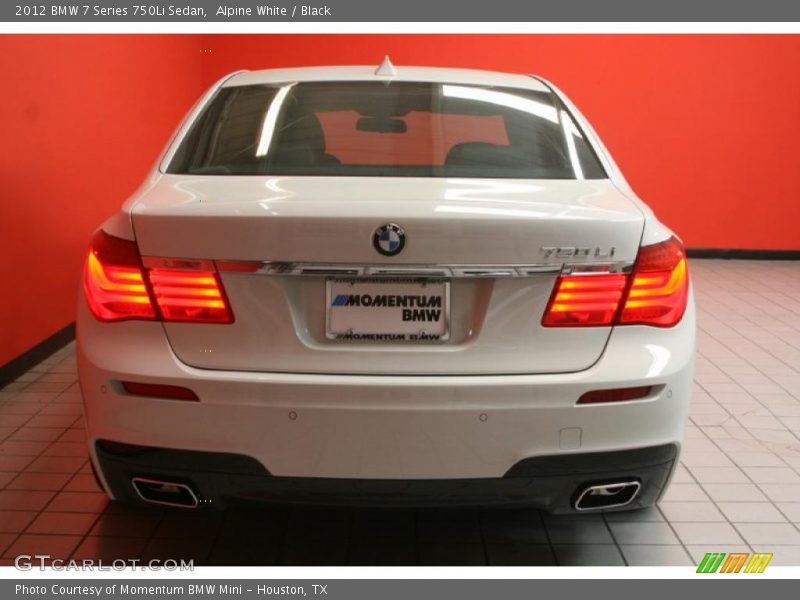 Alpine White / Black 2012 BMW 7 Series 750Li Sedan