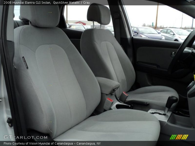 QuickSilver Metallic / Gray 2008 Hyundai Elantra GLS Sedan