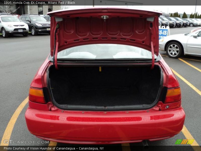 Milano Red / Black 1995 Honda Civic EX Coupe