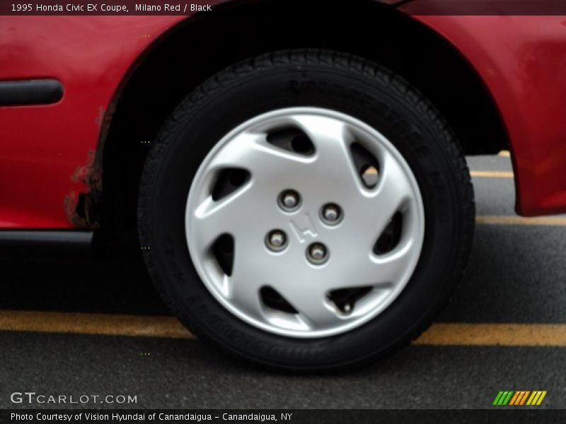 Milano Red / Black 1995 Honda Civic EX Coupe