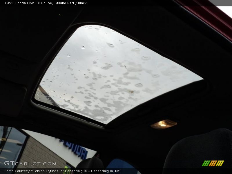 Milano Red / Black 1995 Honda Civic EX Coupe