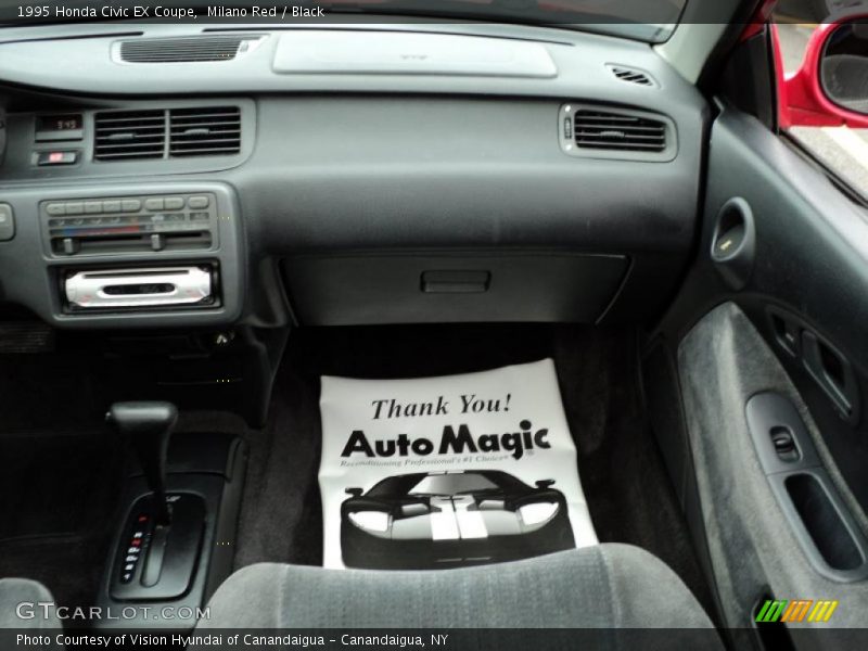 Milano Red / Black 1995 Honda Civic EX Coupe
