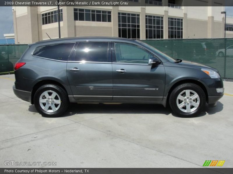 Cyber Gray Metallic / Dark Gray/Light Gray 2009 Chevrolet Traverse LT