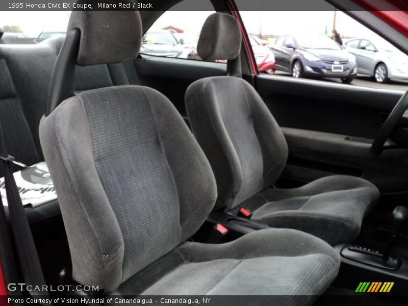 Milano Red / Black 1995 Honda Civic EX Coupe