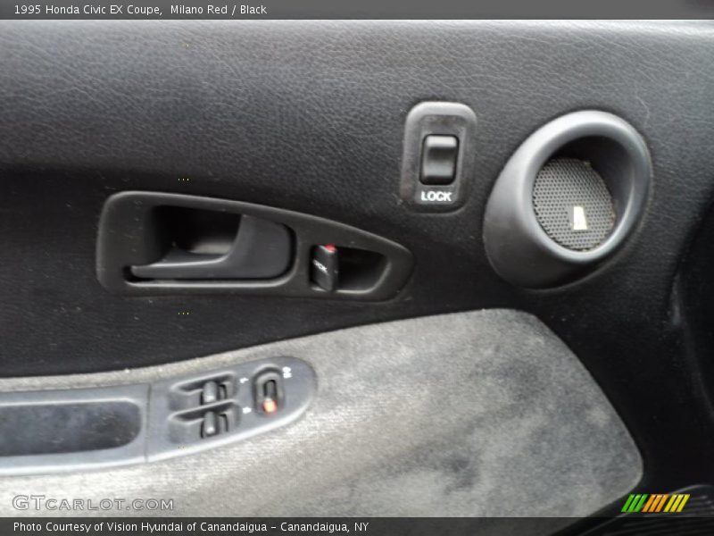 Milano Red / Black 1995 Honda Civic EX Coupe