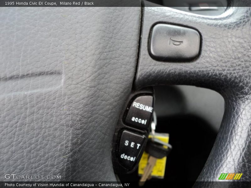 Milano Red / Black 1995 Honda Civic EX Coupe