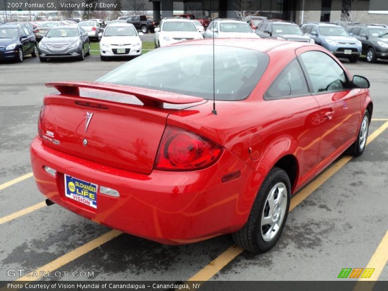 Victory Red / Ebony 2007 Pontiac G5