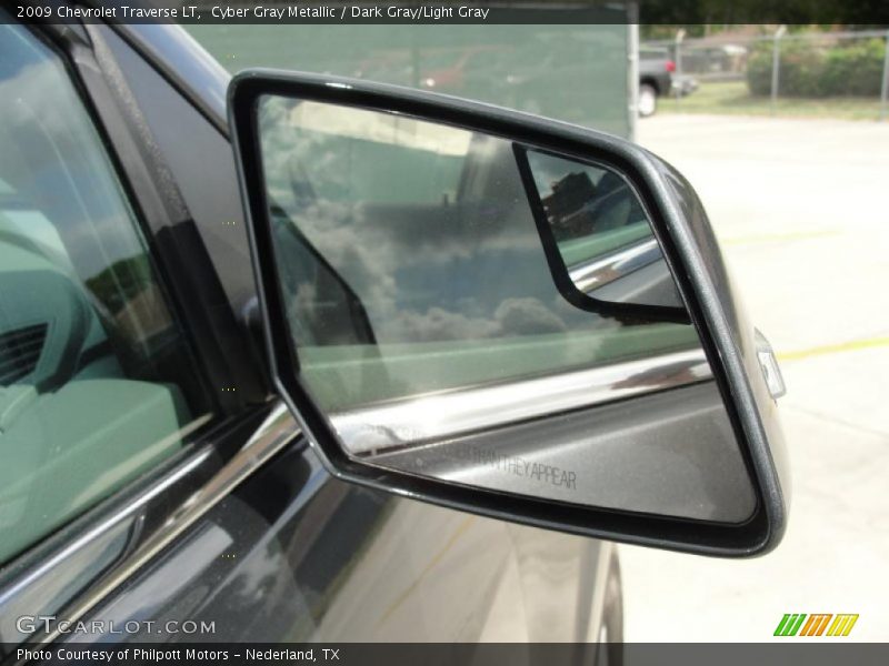 Cyber Gray Metallic / Dark Gray/Light Gray 2009 Chevrolet Traverse LT